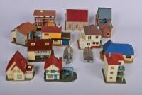 TRACK SIDE BUILDINDS: A collection of mainly resident buildings, some by Faller - 3