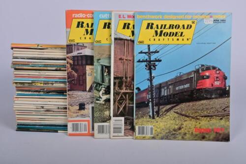 RAILROAD MODEL CRAFTSMAN: A large collection of Railroad Model Crafts magazines from the late 1970s/early 1980s