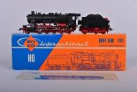 ROCO: A Roco H0 4112 2-10-0 BR58 steam outline and tender, boxed with instructions, excellent condition.