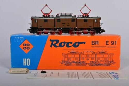 ROCO: A Roco H0 04139B electric locomotive BR E91, excellent condition