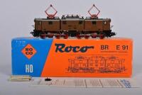 ROCO: A Roco H0 04139B electric locomotive BR E91, excellent condition