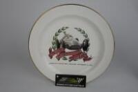ADELAIDE G.P: A rare commemorative limited-edition Bendigo Pottery plate celebrating The 500th World Championship Grand Prix