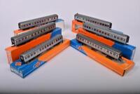 ROCO: Six Roco DB 'Silverfish' 2nd class coaches in silver, incorrect boxes - 2