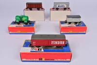 RIVAROSSI: Five Rivarossi 4-wheel goods rolling stock, boxed - 2