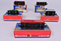 RIVAROSSI: Five Rivarossi 4-wheel goods rolling stock, boxed - 3