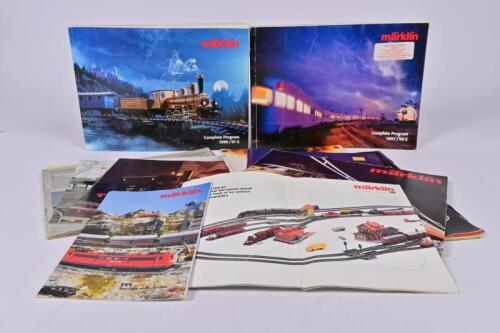 MARKLIN/LILIPUT: A collection of approximately ten Marklin and Liliput 1980s/1990's catalogues