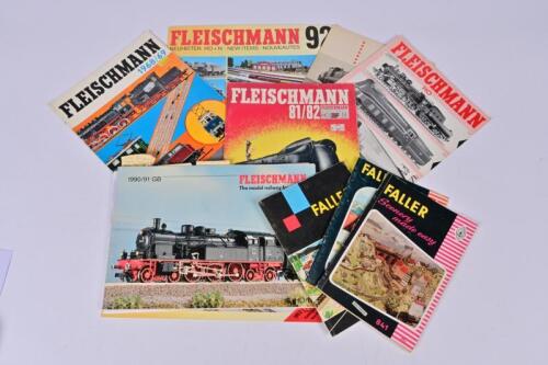 FLEISCHMANN/FALLER: A collection of approximately 8 1990s Fleischmann and 1960s Faller catalogues