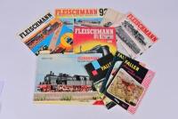 FLEISCHMANN/FALLER: A collection of approximately 8 1990s Fleischmann and 1960s Faller catalogues