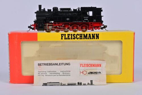 FLEISCHMANN: A Fleischmann 4094 0-10-0 DB steam tank locomotive, cab side #94 1730, in original box