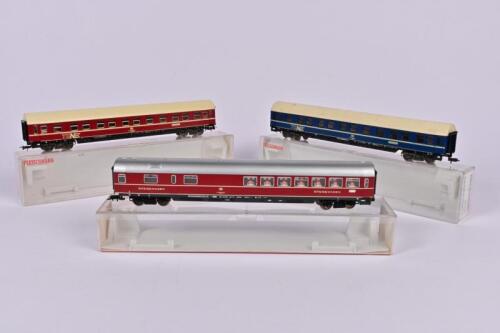 FLEISCHMANN: Three Fleischmann coaches, including two Trans Euro Nacht coaches and a 'Speisewagen' restaurant car