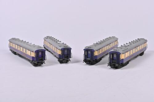 LILIPUT RHEINGOLD: Liliput Rheingold Mitropa coaches, 2 first class plus 2 second class, all dining complete with full interiors, all excellent unboxed.