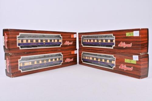 LILIPUT RHEINGOLD: Liliput Rheingold Mitropa coaches, 2 first class plus 2 second class, all dining complete with full interior, all excellent boxed