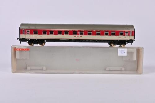 FLEISCHMANN: A Fleischmann German sleeping car silver/maroon,
