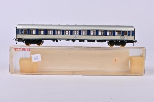 FLEISCHMANN: A Fleischmann German passenger second class coach, blue/light grey, Munchen line