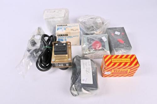 TRANSFORMERS/CONTROL UNITS: Nine transformers and control units, all 12V DC for HO/OO trains