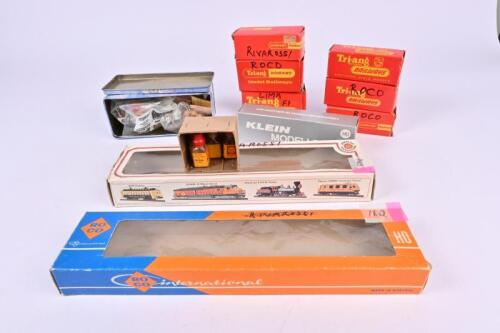 BOXES: A collection of empty loco boxes and four bottles of Shell lubricating oil