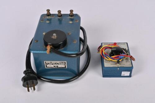CONTROLLER: A Marklin type controller distributed by the Model Dockyard Company and a transformer