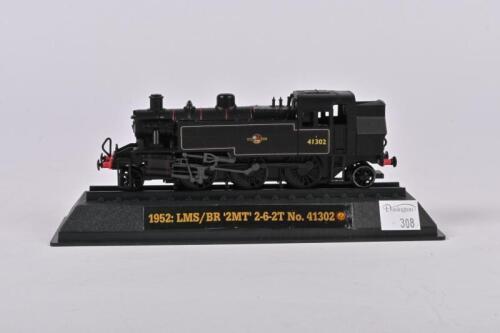 AMERCOM MODELS: An Amercom die-cast model LMS/BR '2MT' 2-6-2T No. 41302 - 1952 diecast model No OO-38 1:76 Scale