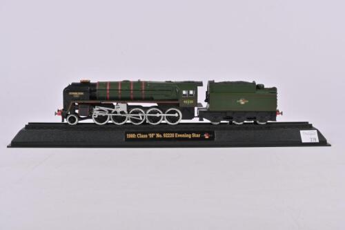AMERCOM MODELS: An Amercom die-cast model Class '9F' No. 92220 Evening Star - 1960 diecast model No OO-6 1:76 Scale