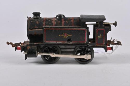 HORNBY: A Hornby clockwork No.40 British Railways 3 82011 toy tank steam locomotive&nbsp;0 gauge, circa&nbsp;1955,&nbsp;built by Meccano Ltd