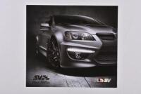 HSV: A June 2011 HSV SV Black Edition fold-out colour sales brochure