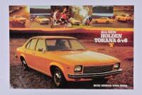 TORANA: A March 1974 'All-New Holden Torana 6/v8 'S' (LH) sales brochure. Superb