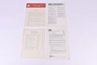 GM SERVICE BULLETINS: Four General-Motors service bulletins. 1970's and 1990's bulletins