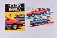BARINA: Two Holden Barina colour sales brochures. 1986 & 1987 sales brochures