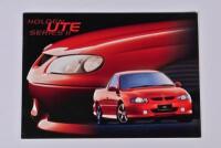 UTE: A 2001 Holden Ute Series II colour sales brochure. Section with HSV Maloo R8 pictures and sales narrative