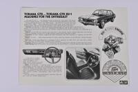 TORANA: A Torana GTR AND GTR XU-1 - 'THE HOTTEST OF THE HOT' - colour sales brochure. Superb - 2