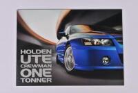 CREWMAN: A August 2004 'HOLDEN UTE CREWMAN ONE TONNER' sales brochure