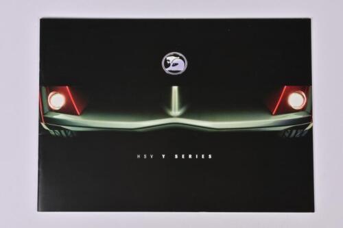 HSV Y SERIES: A quality February 2003 HSV Y series sales brochure