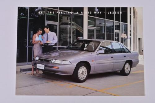 LEXCEN: A Toyota Lexcen sales brochure - 'GET THE FEELING IN A BIG WAY - LEXCEN'