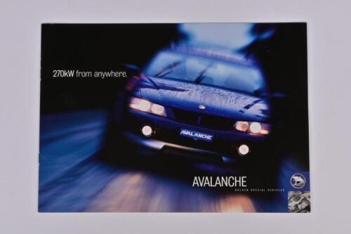 HSV AVALANCHE: A October 2003 HSV Avalanche - '270kW from anywhere' - sales brochure