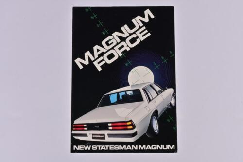MAGNUM FORCE: A 1984 'MAGNUM FORCE - NEW STATESMAN MAGNUM' sales brochure (WB Statesman). Superb
