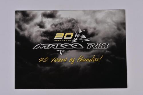MALOO R8: A 2010 '20 (1990 - 2010)' MALOO R8 (commemorative) poster format sales brochure
