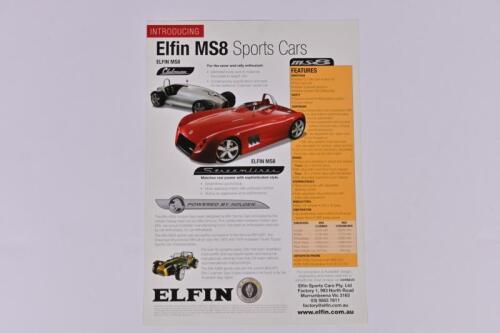 ELFIN MS8: A February 2004 Elfin MS8 Sports Cars sales brochure