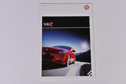 VXR (VAUXHALL): A October 2005 VXR sales brochure, colour, 27 pages, fold out front section, model range information (Monaro VXR sales narrative), specifications.