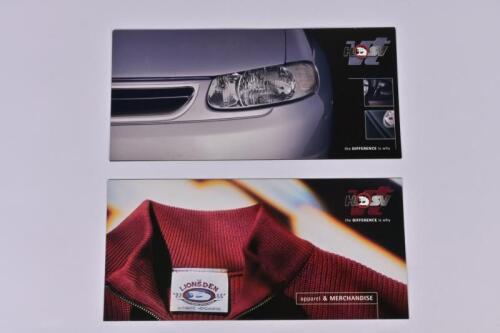 HSV: Two 1997 colour HSV VT sales brochures. HSV VT model range sales brochure