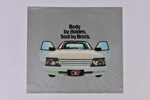 HDT: A 1984 HDT sales brochure (VK) - 'Body by Holden. Soul by Brock.'