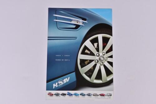 2004-2005 HSV RANGE: A 2004-2005 HSV range sales brochure