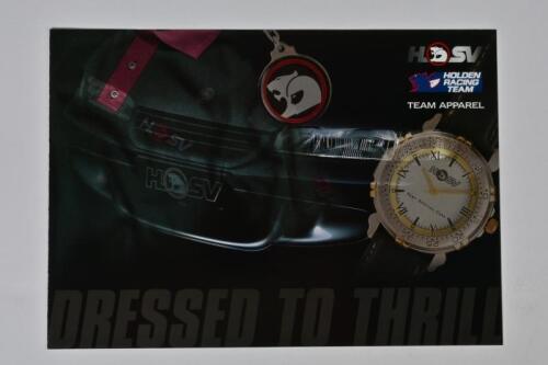 HRT (HSV): A April 1995 HSV Holden Dealer Team 'DRESSED TO THRILL' colour sales brochure. Apparel sales brochure