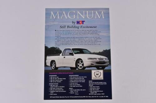 MAGNUM (HDT): A 1995 'MAGNUM by HDT' sales brochure