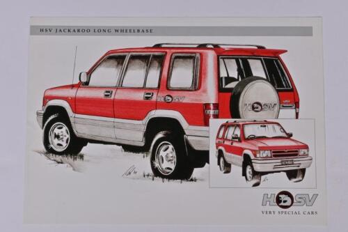 HSV JACKAROO: A HSV Jackaroo Long Wheelbase. With HSV Modifications list
