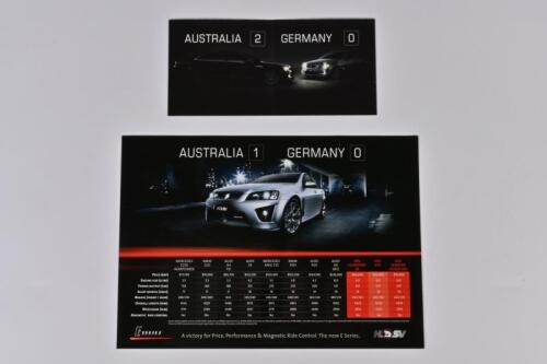 HSV E SERIES: Two HSV E Series sales brochures