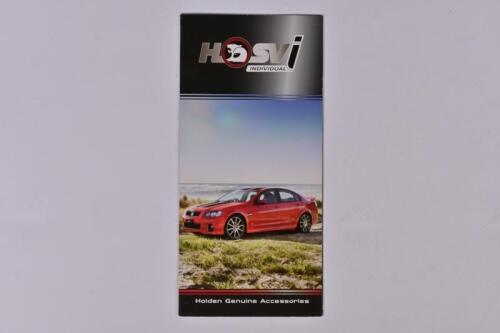 HSVi: A November 2001 HSVi genuine accessories sales brochure