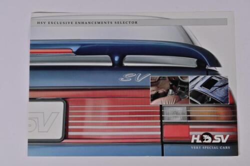 HSV ENHANCEMENTS: A HSV Exclusive Enhancements colour sales brochure