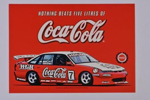 WAYNE GARDNER RACING: A Wayne Gardner Racing single sheet - 'Nothing Beats Five Litres Of Coca-Cola' flyer
