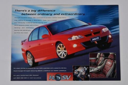 HSV XU6: A HSV XU6 (VX II) colour sales brochure