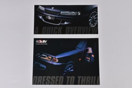 HSV: Two HSV related items. July 1996 HSV model range sales brochure